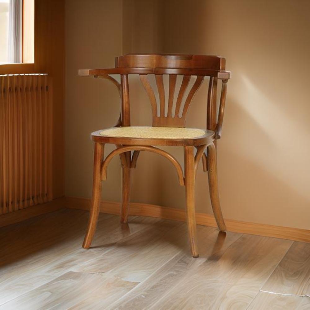 كرسي خشب طبيعي عالي الجودة لون بني