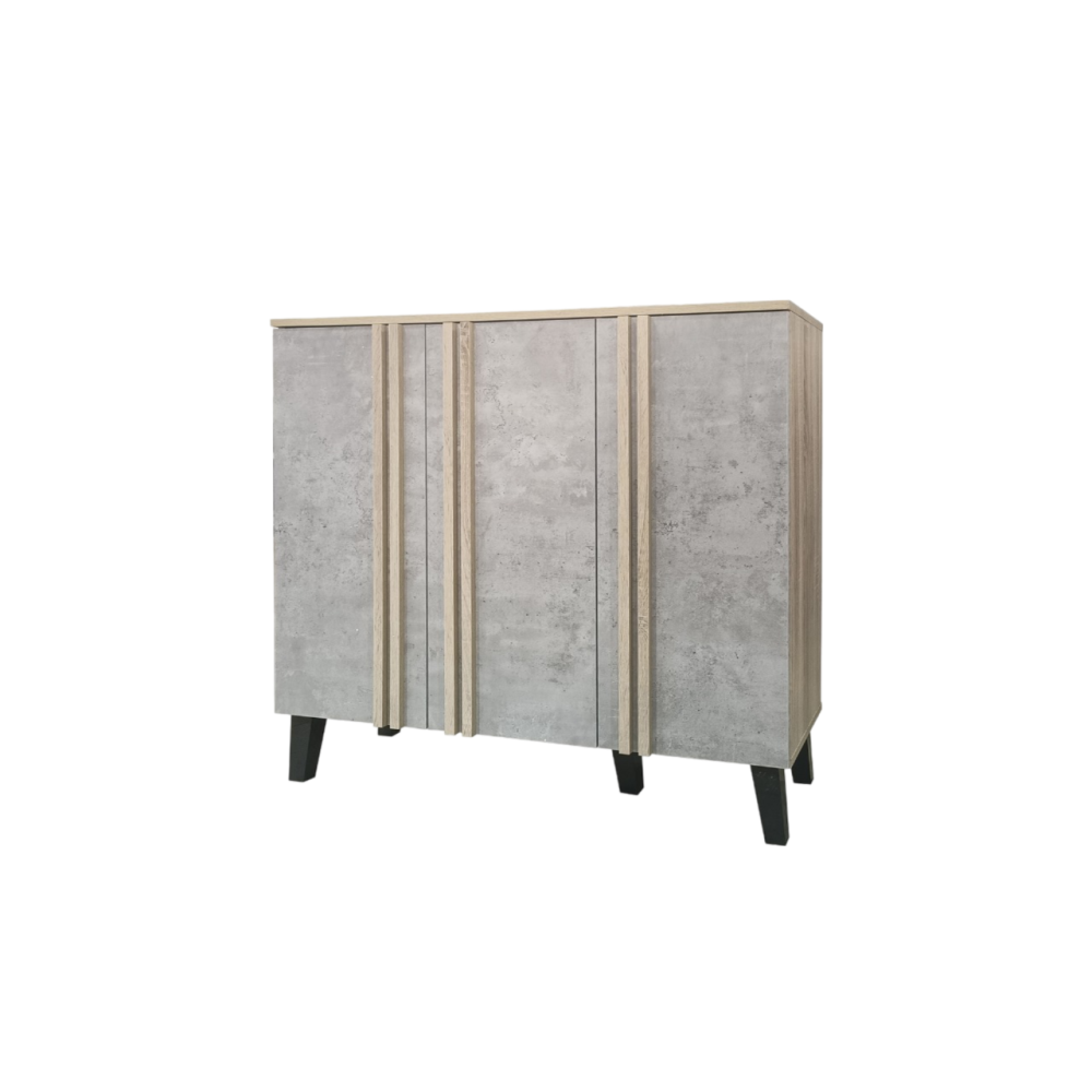 جزامة ماليزي 3 باب لون رمادي*بيج مقاس 100 سم