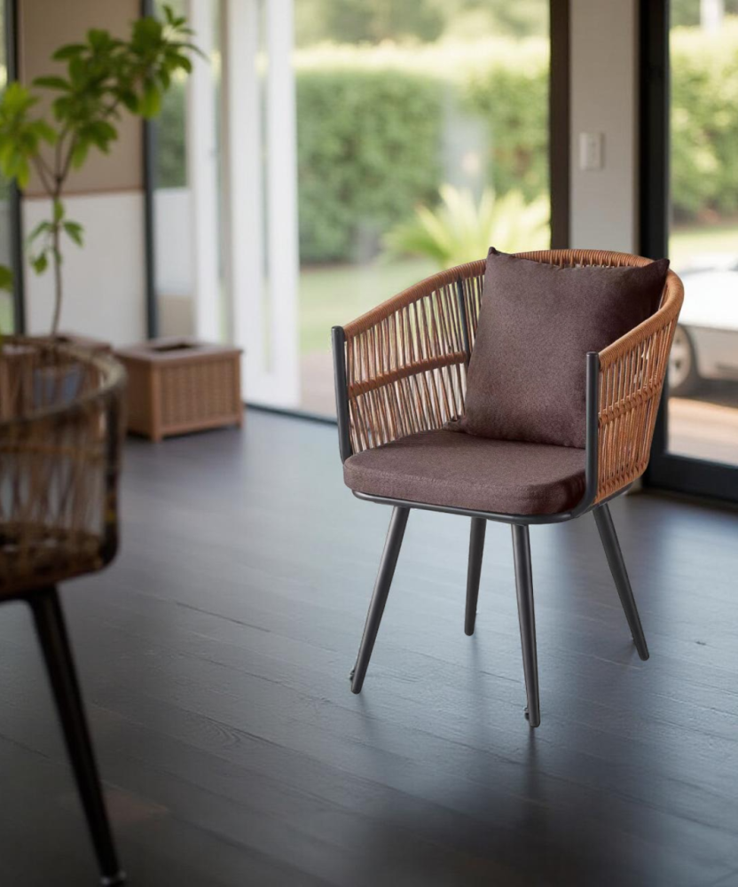 كرسي كافيه فخم لون بني