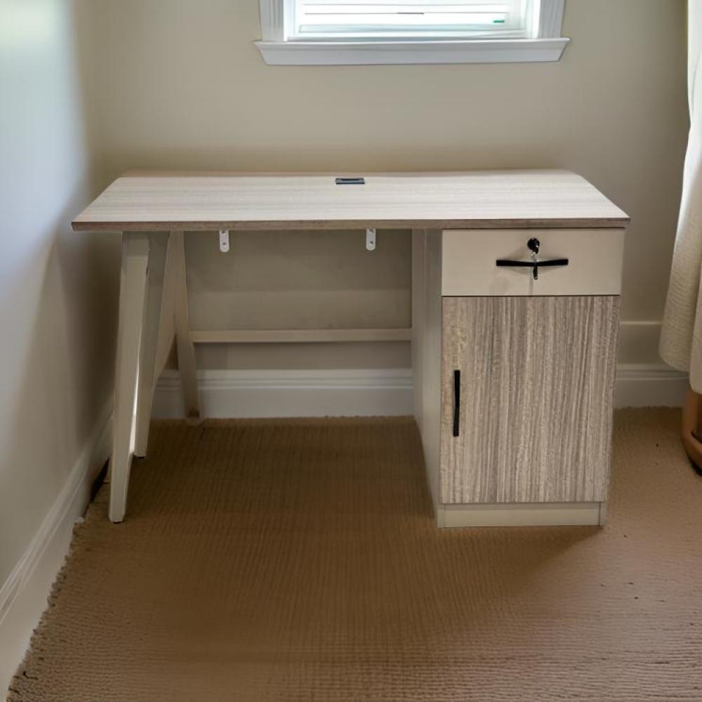 مكتب رائع مقاس 120 سم لون بيج