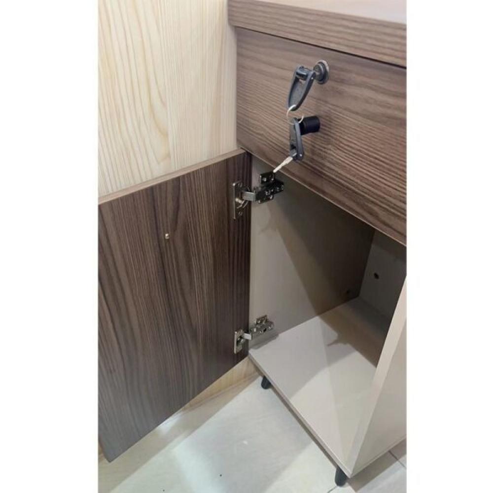 مكتب رائع مقاس 120 سم لون بني فاتح