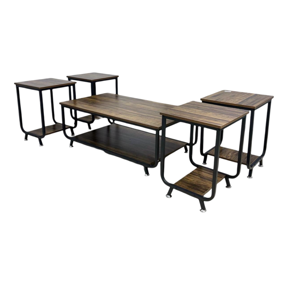 طقم خدمة 5 قطع لون بني رائع