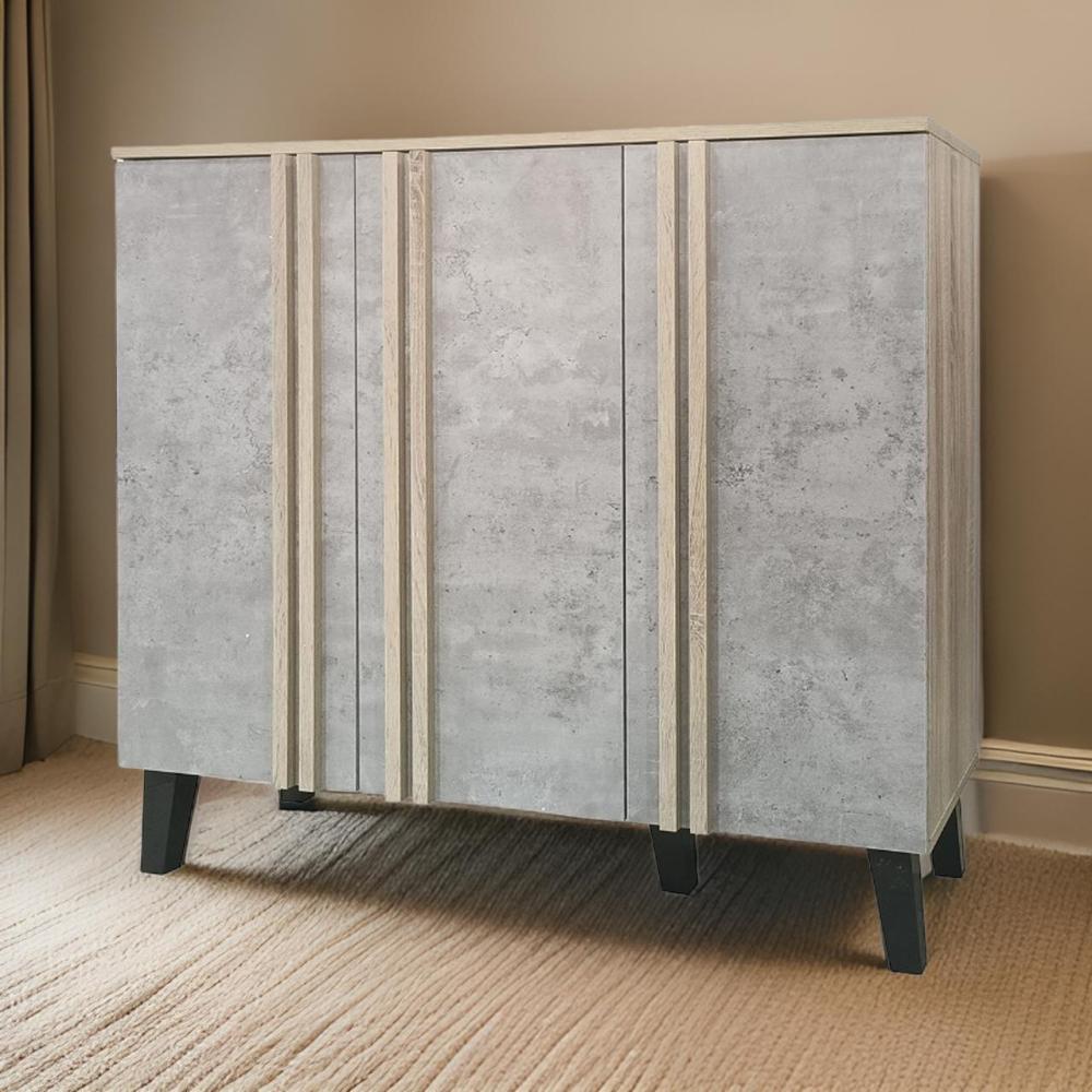 جزامة ماليزي 3 باب لون رمادي*بيج مقاس 100 سم