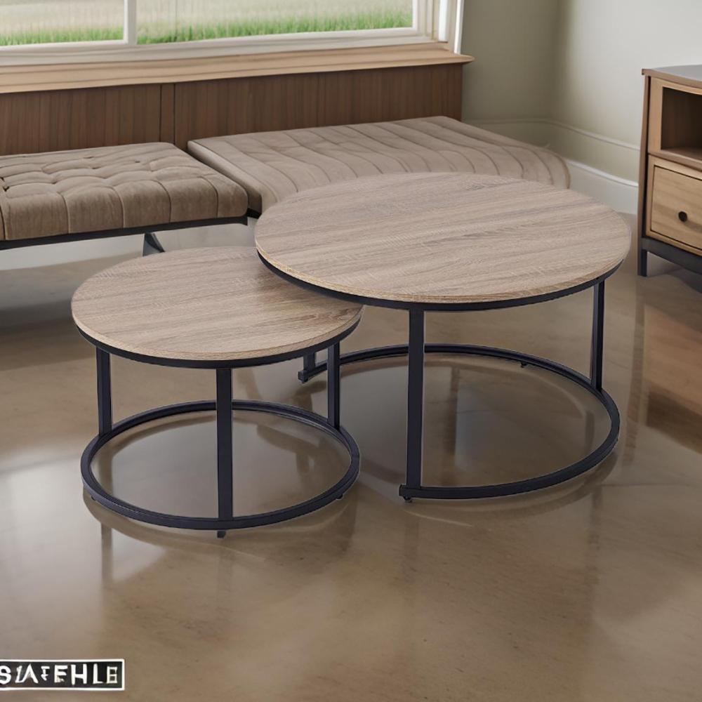 طقم طاولات متداخلة لون بيج - جودة عالية