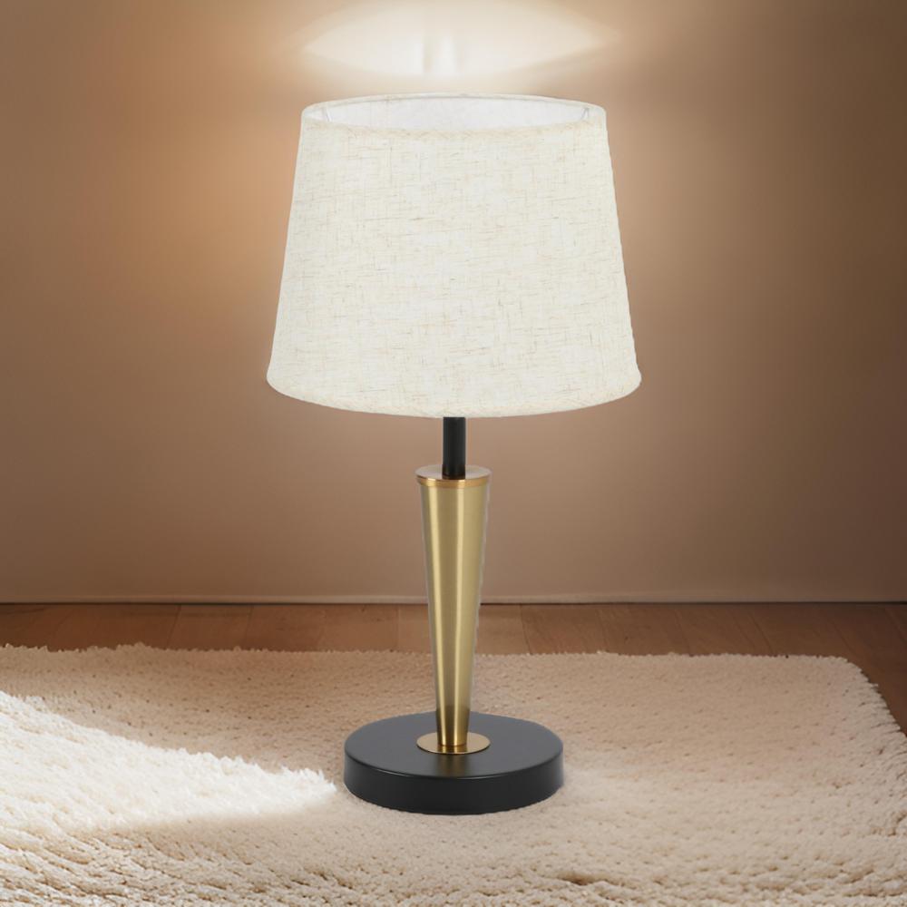 أباجورة جانبية لغرفة النوم ذهبي و أسود