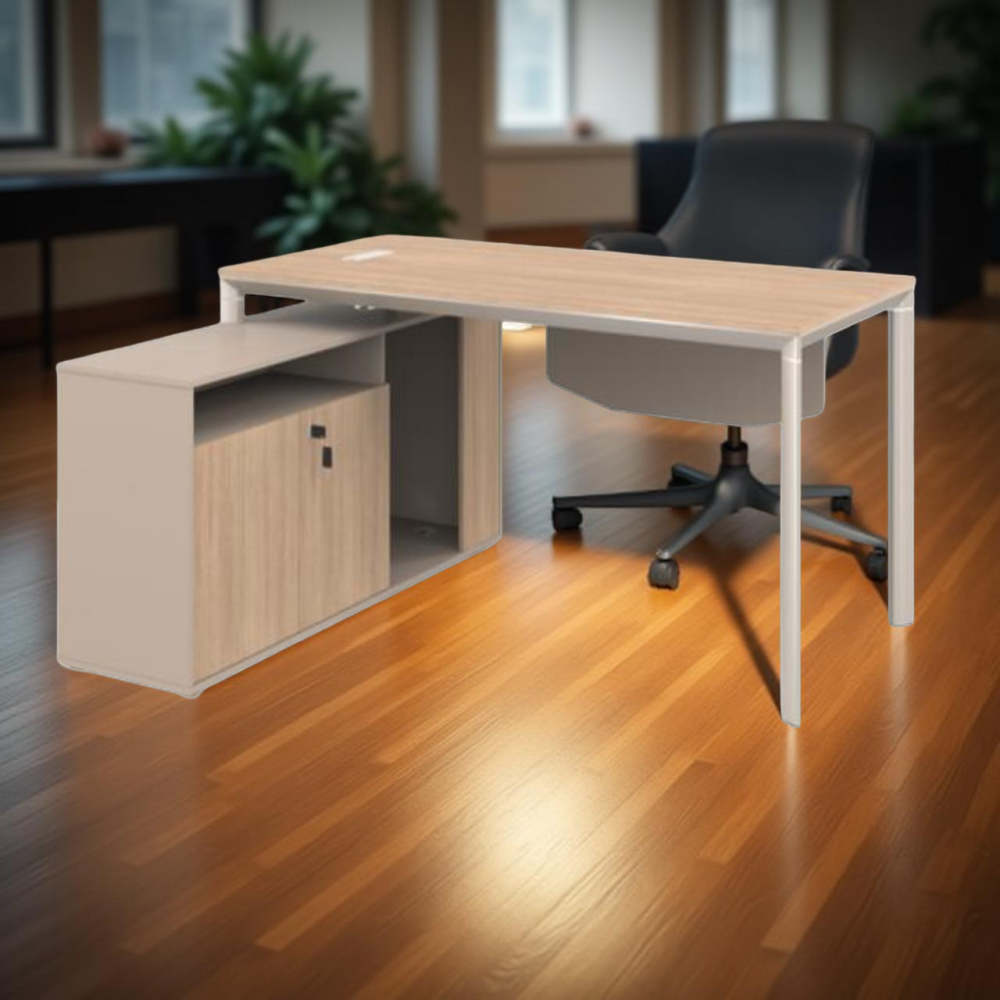 وحدة عمل مقاس 160 سم زاوية يمين أو يسار لون بيح