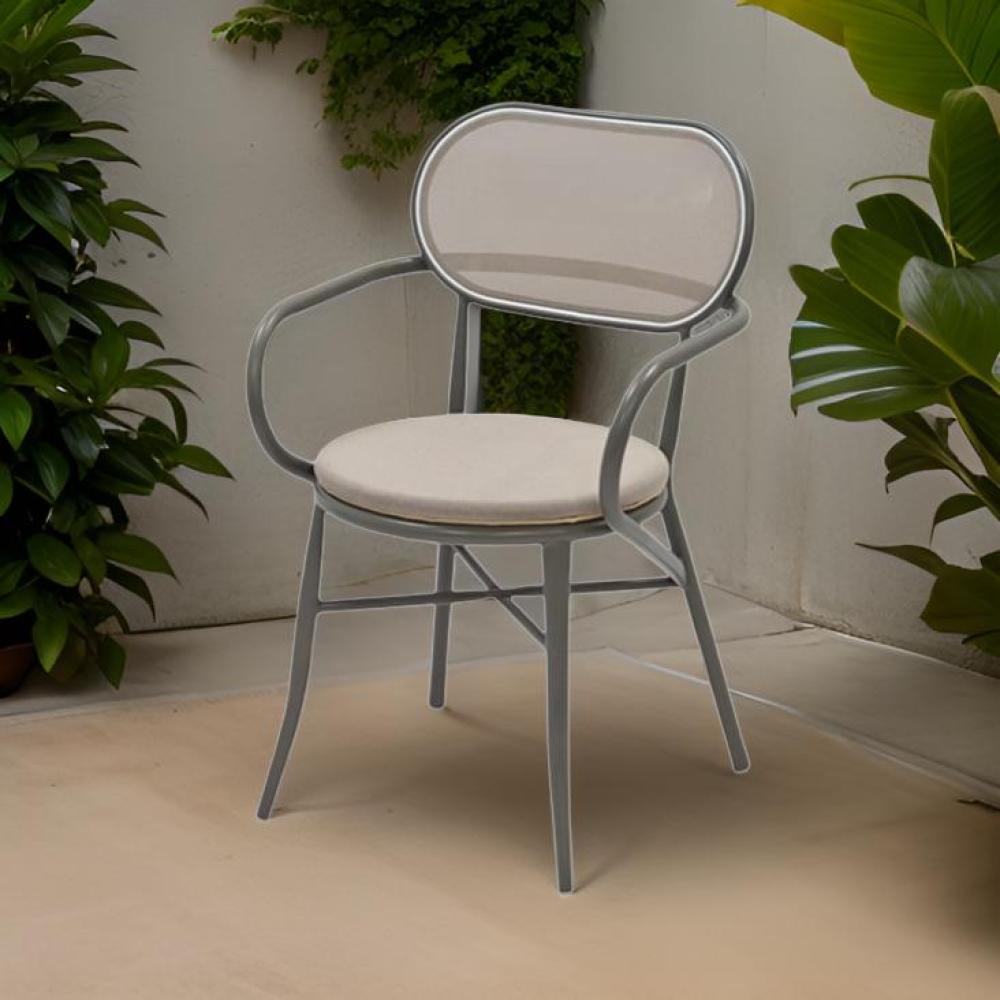 كرسي كافيه مودرن لون رمادي