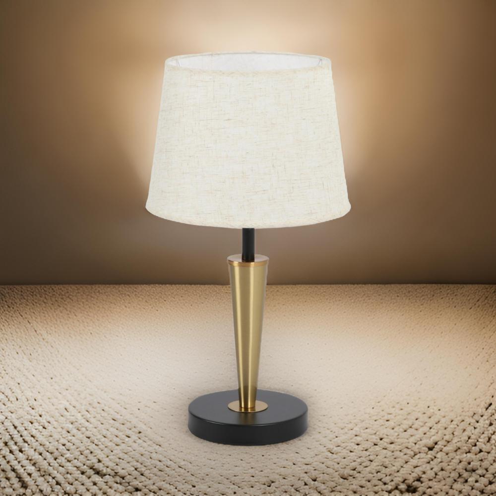 أباجورة جانبية لغرفة النوم ذهبي و أسود