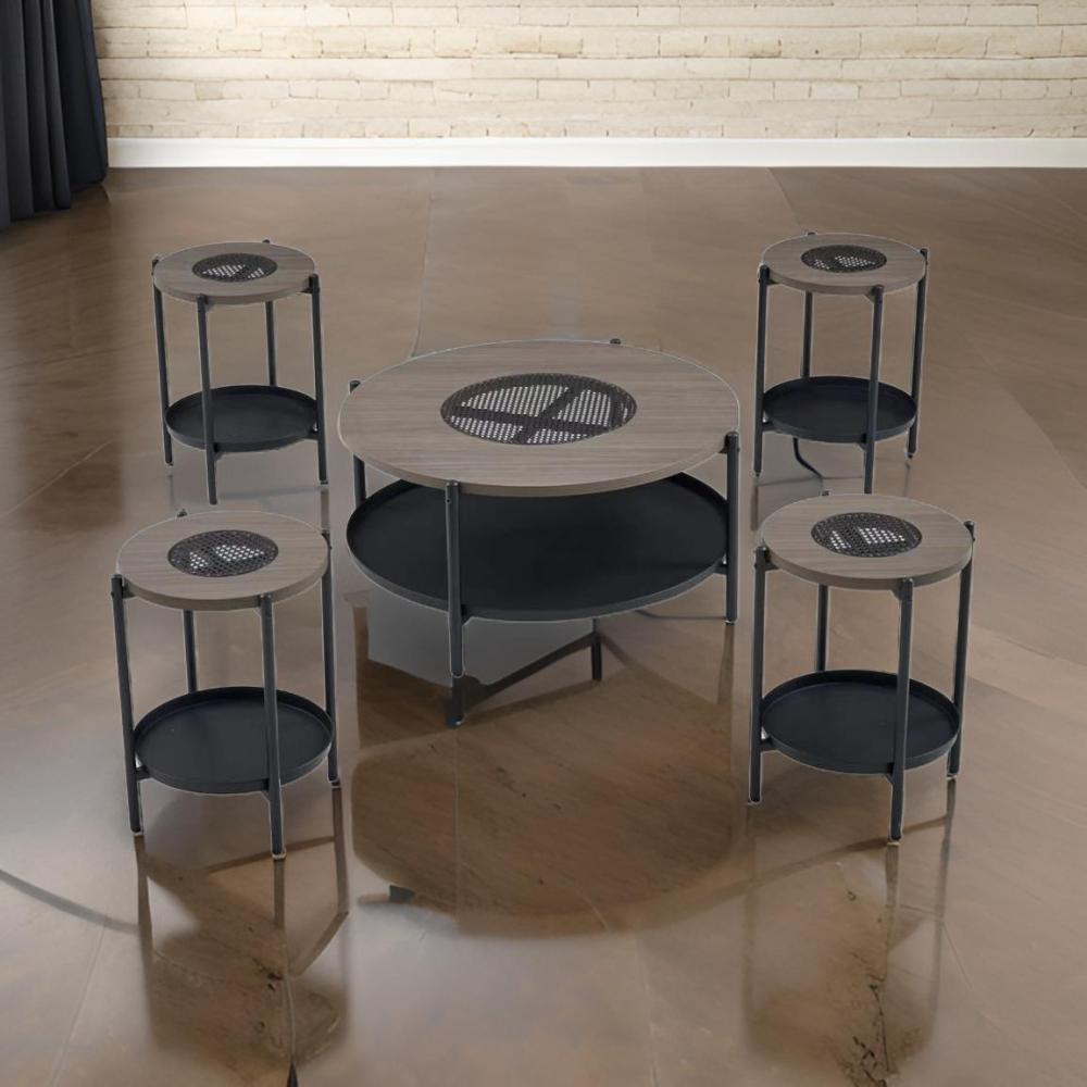 طقم طاولات مودرن خشب و راتان جودة وتصميم مبتكر