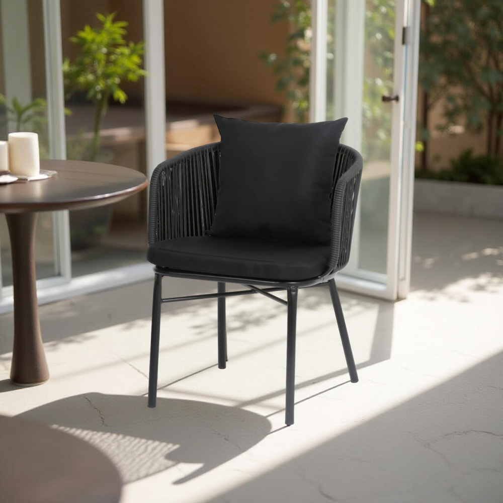 كرسي مقاهي رائع لون أسود