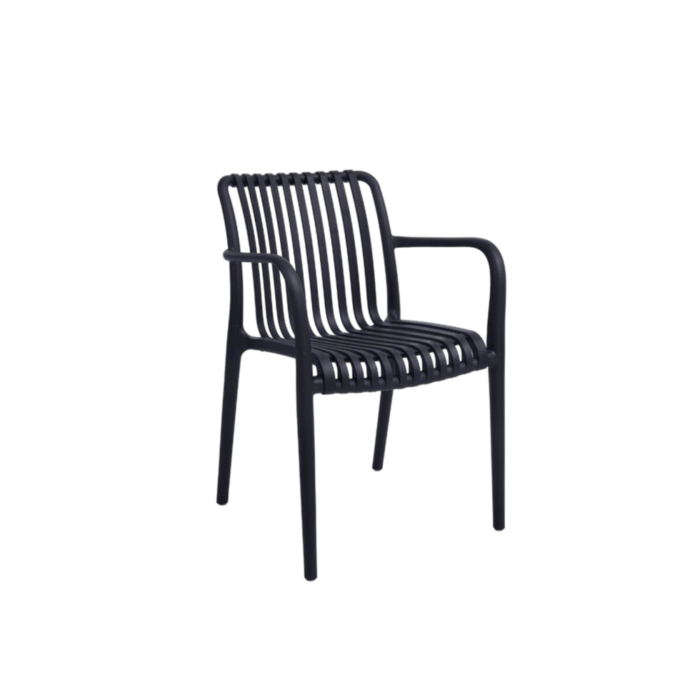 كرسي بلاستيك تصميم مبتكر لون أسود