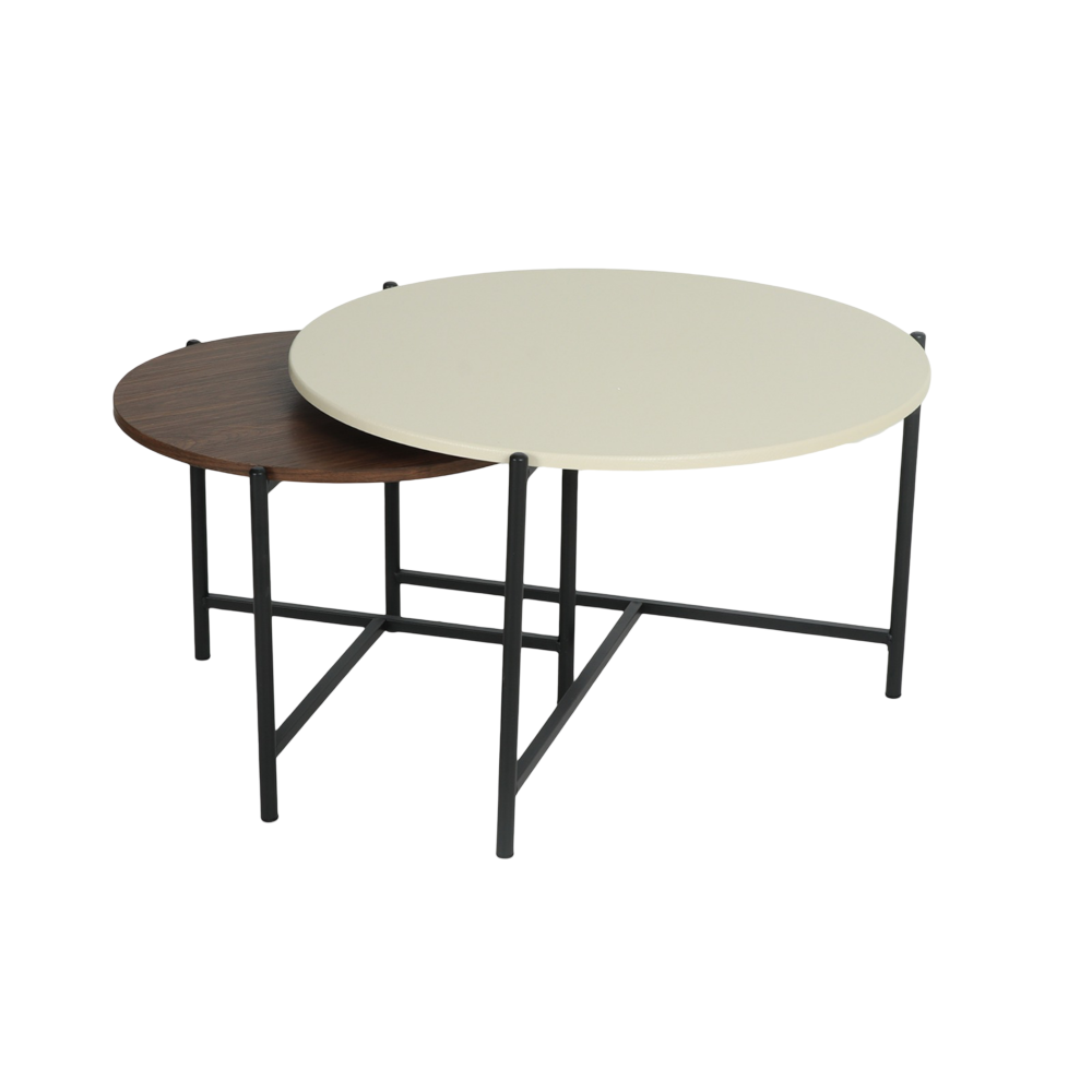 طقم خدمة خشب ثنائي متداخل