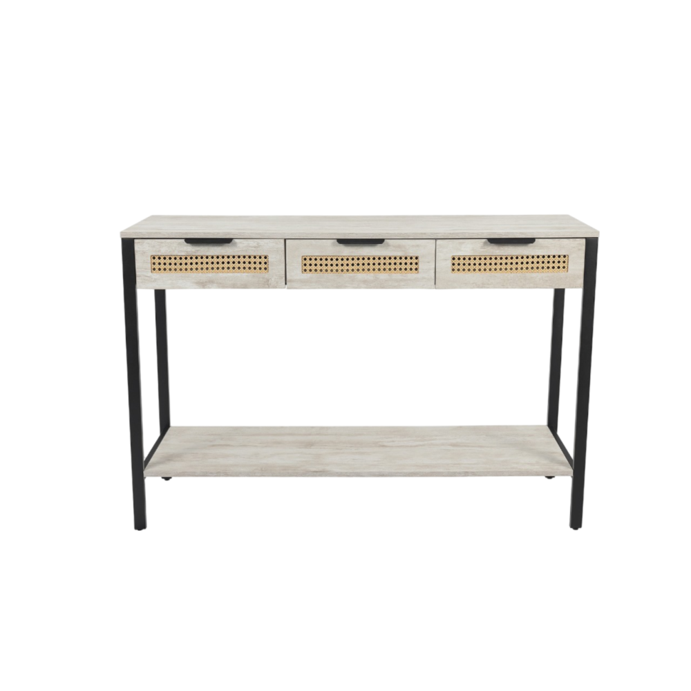 مدخل خشب مودرن مع وحدة تخزين أدراج