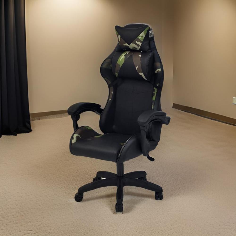 كرسي قيمنق - كرسي ألعاب الفيديو الرائع لون أسود و زيتي