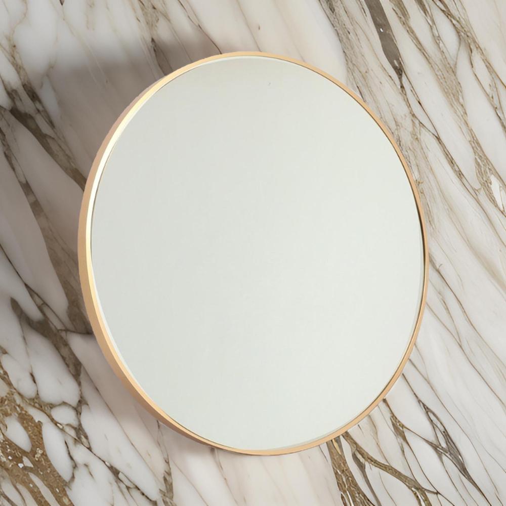 مرايا دائرية لون ذهبي  مقاس 80 سم