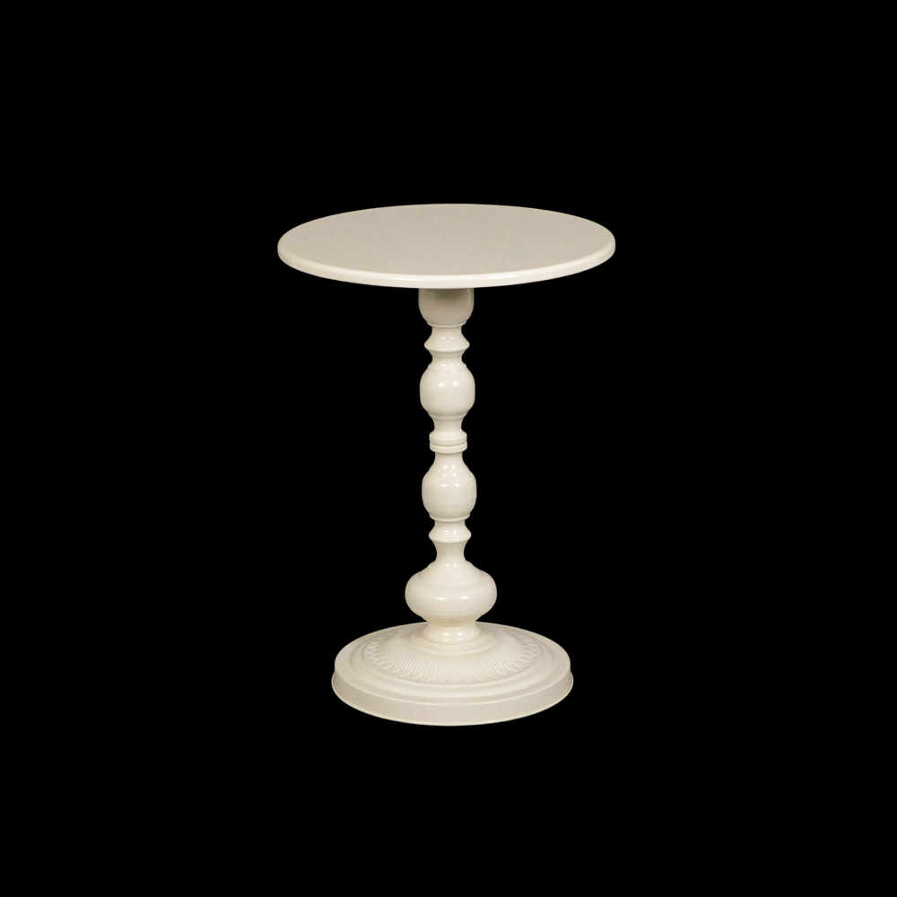 طاولة جانبية حديد بتصميم رائع لون بيج