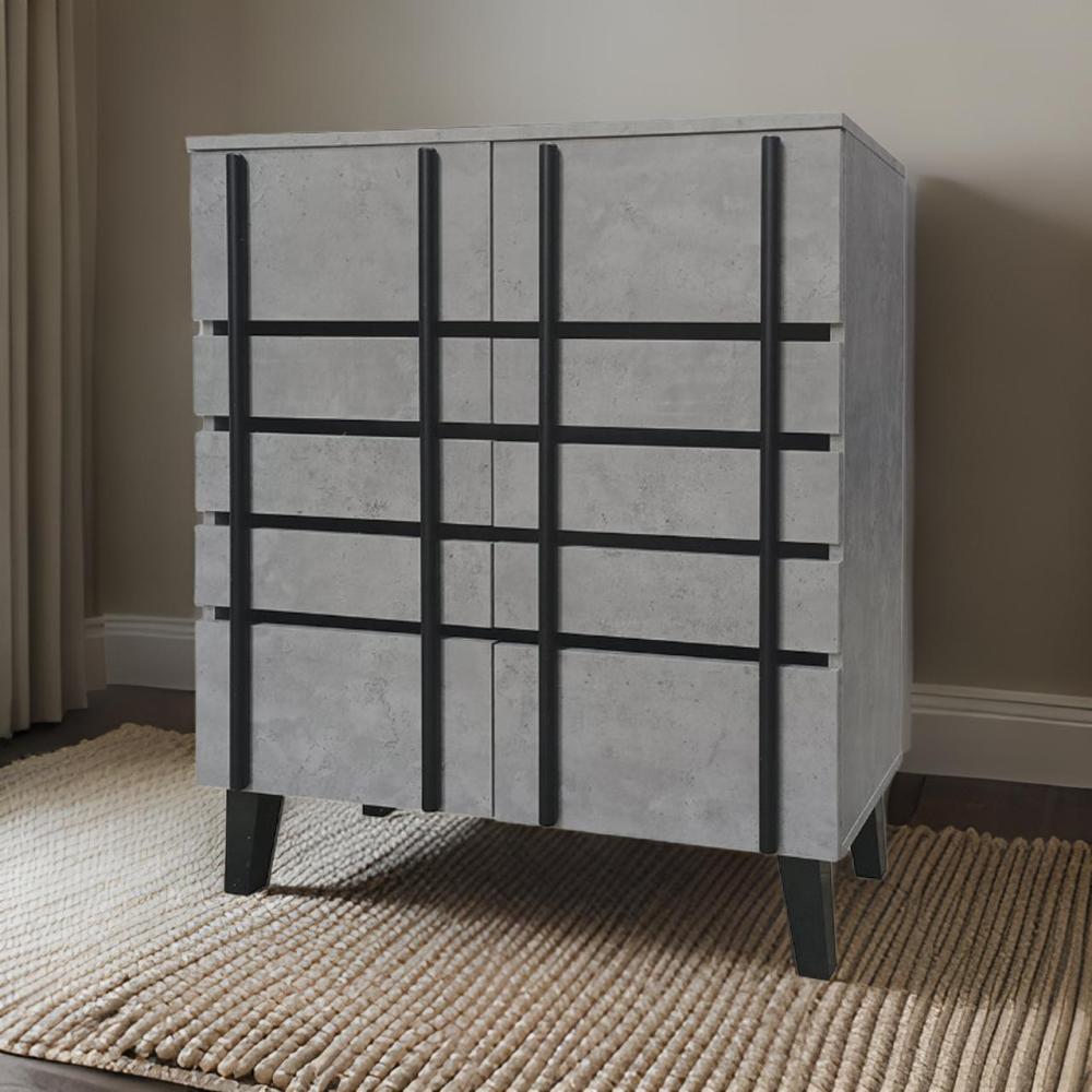 جزامة ماليزي مودرن 2 باب لون رمادي و أسود