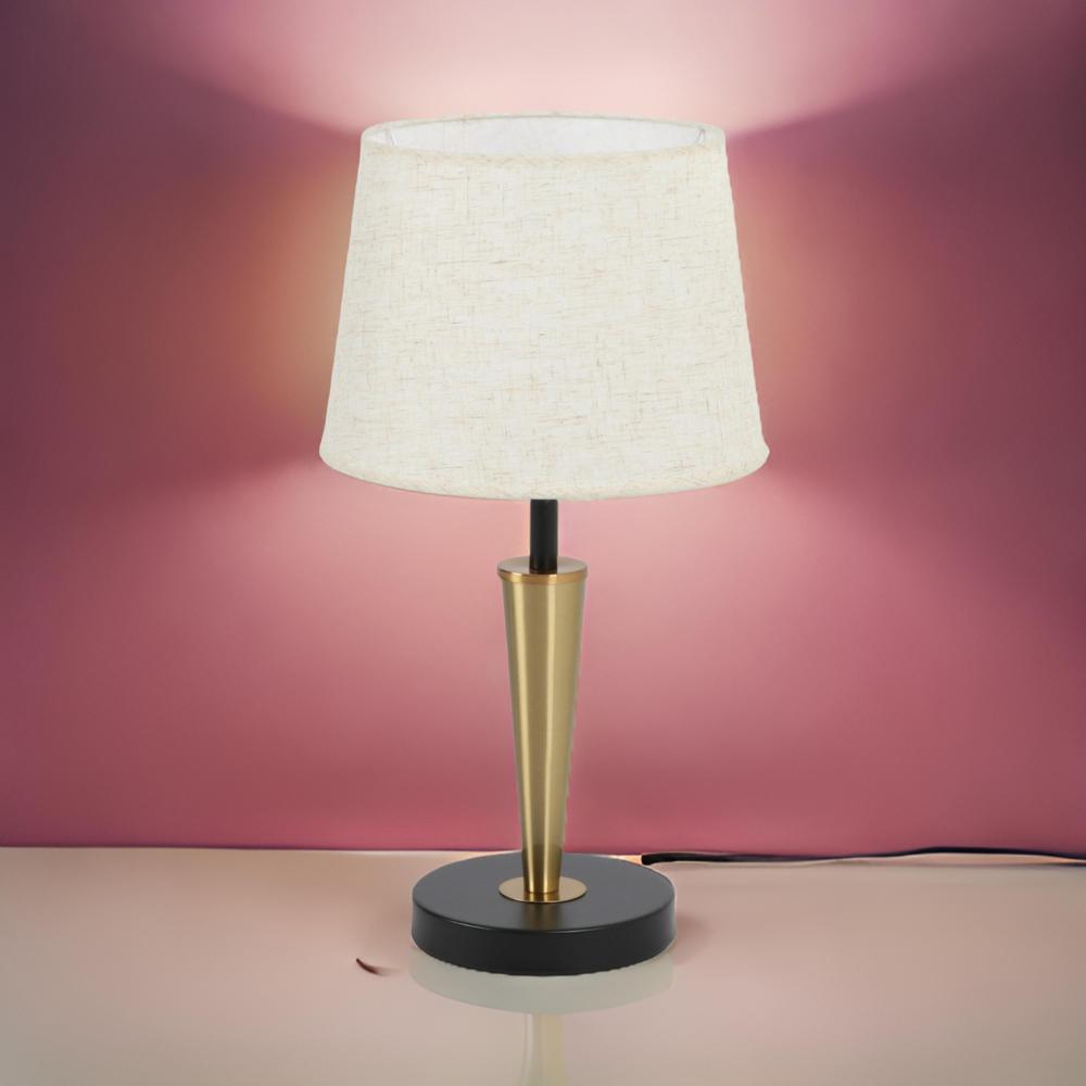 أباجورة جانبية لغرفة النوم ذهبي و أسود