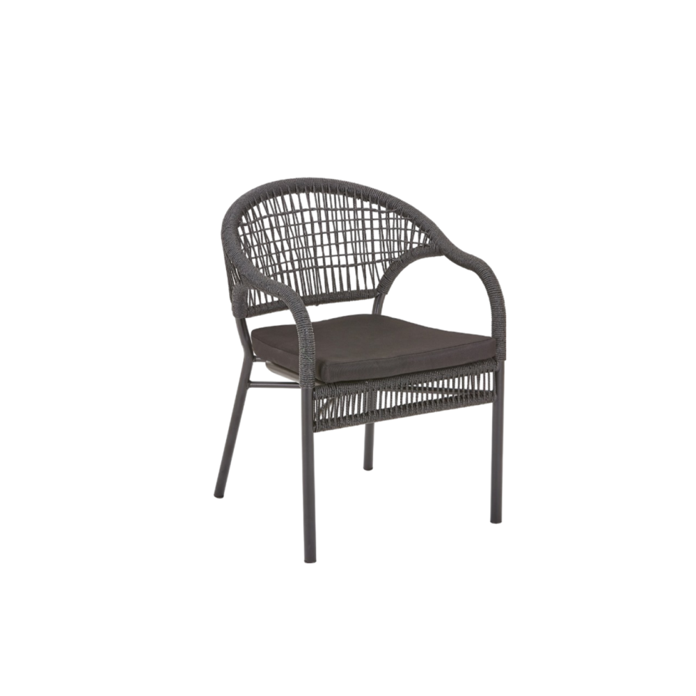 كرسي كافيه بتصميم عصري عالي الجودة لون أسود