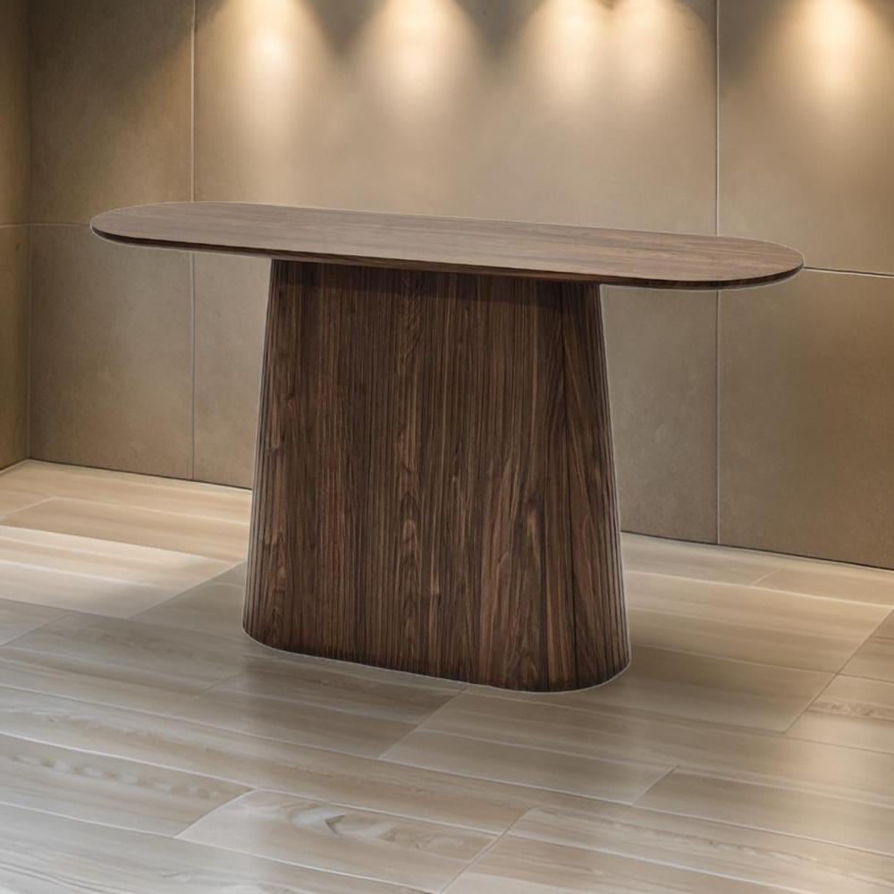 كونسول خشب مودرن لون بني