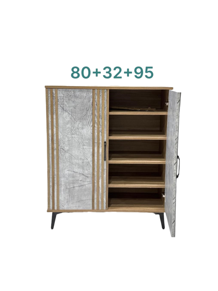 جزامة 2 باب مقاس 80 سم لون بيج و رمادي