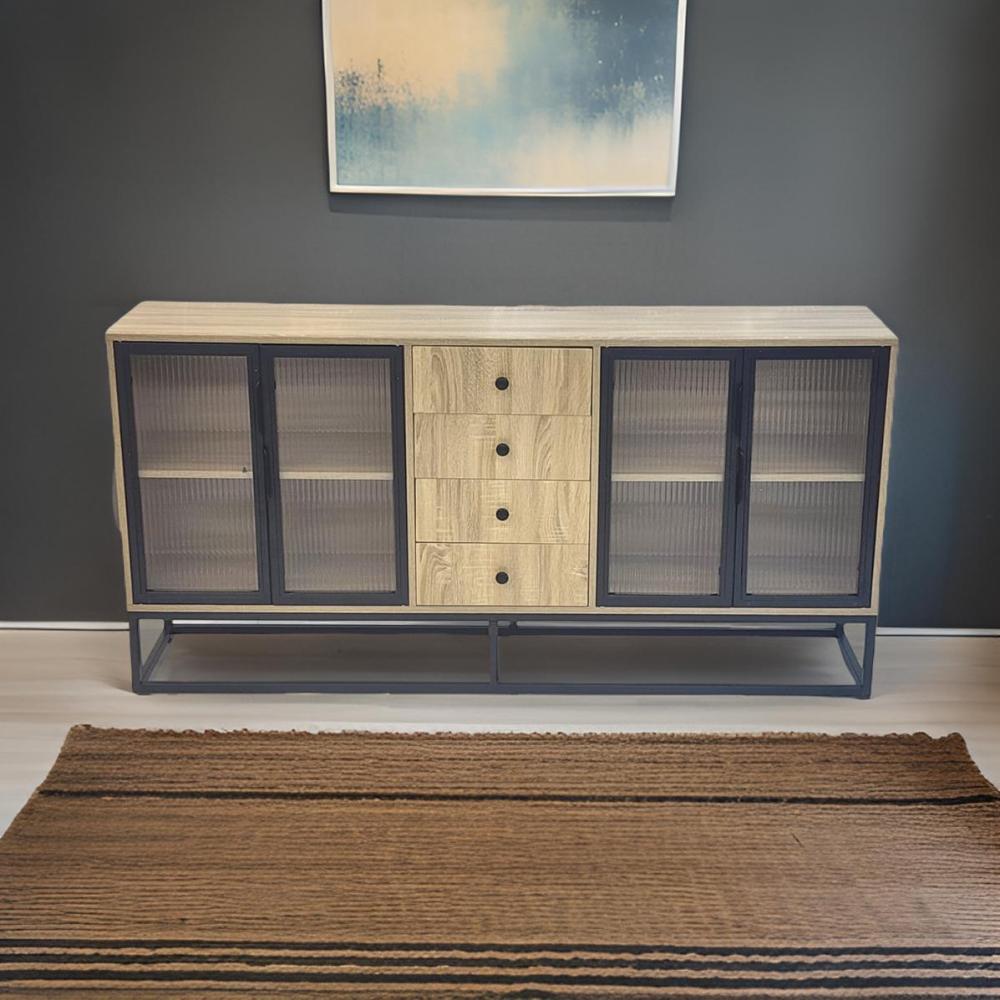 دولاب بوفيه راقي لون بيج مقاس 160