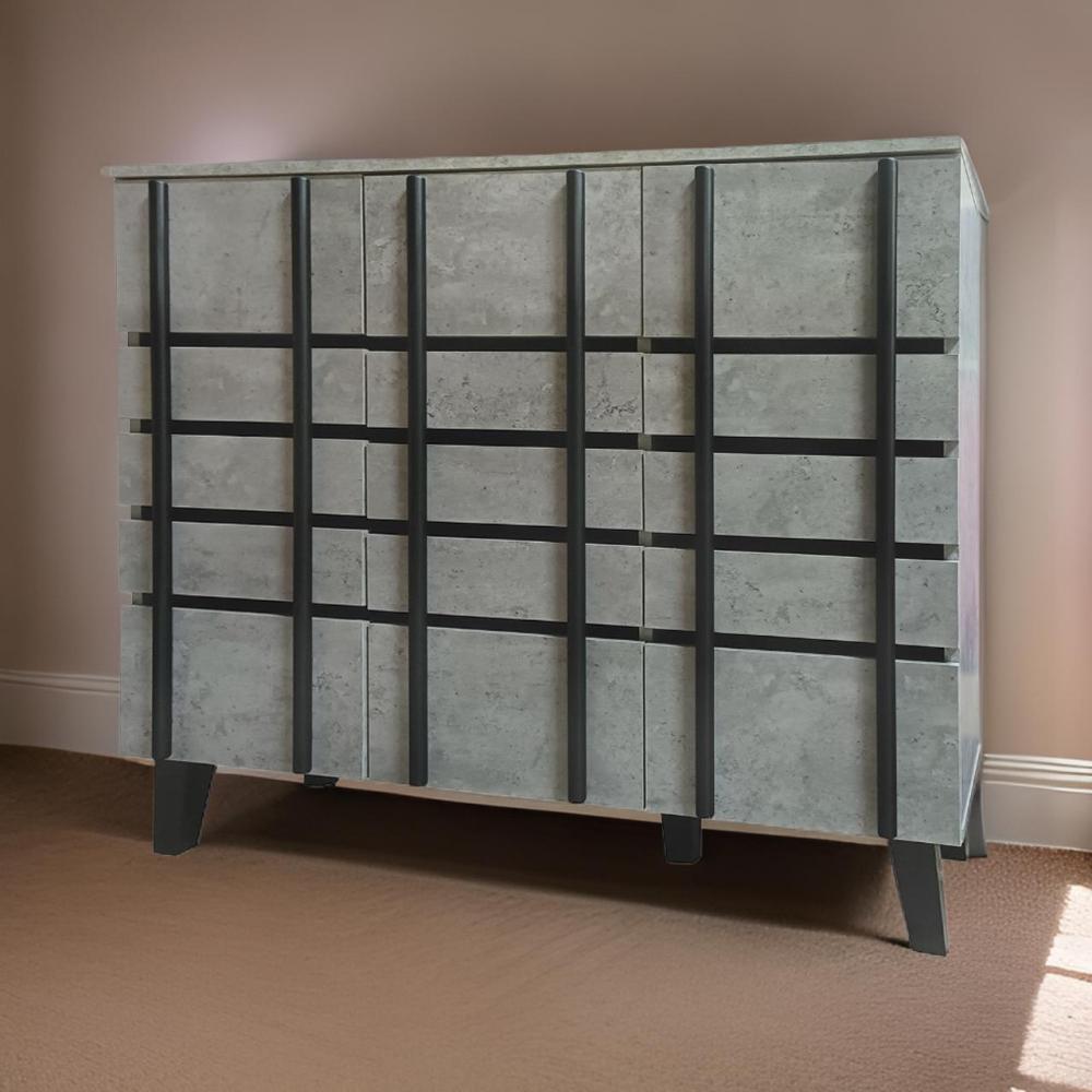 جزامة ماليزي 3 باب لون رمادي*اسود مقاس 120 CM