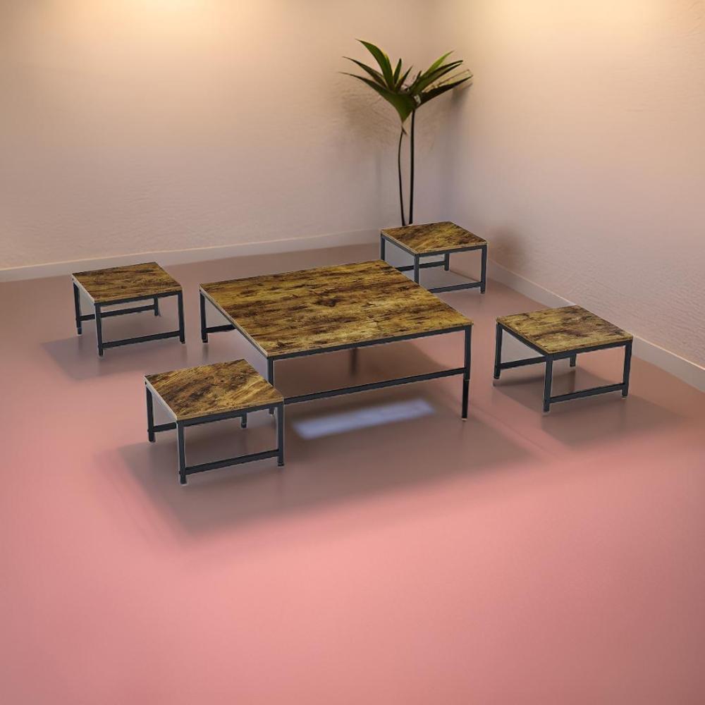 طقم خدمة أرضي لون بني