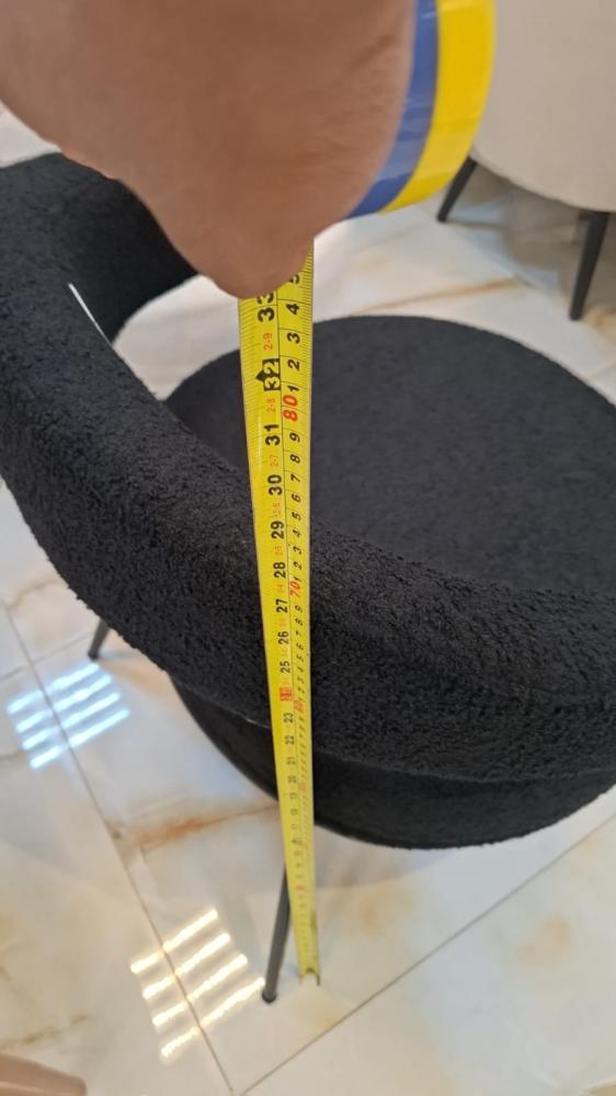 كرسي بوكليه تصميم فاخر لون أسود