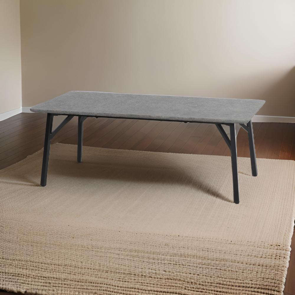 طاولة كنب مقاس 120 سم لون رمادي