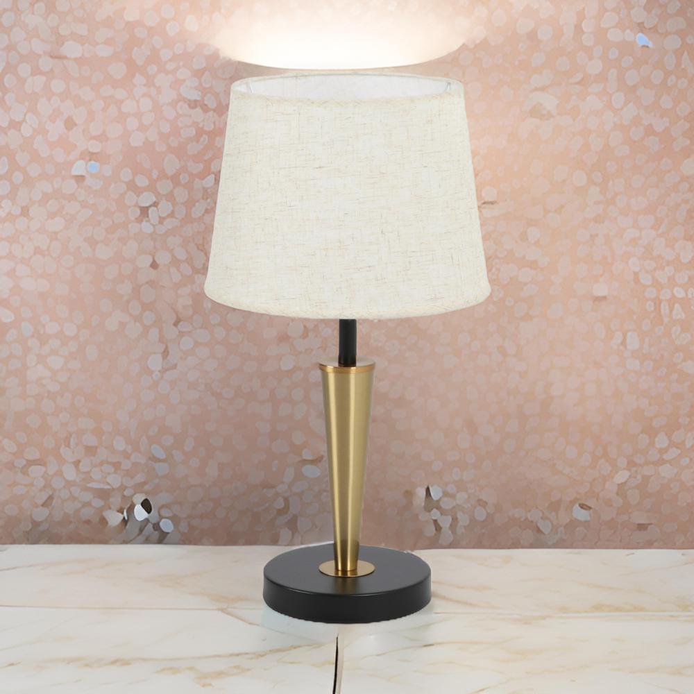 أباجورة جانبية لغرفة النوم ذهبي و أسود