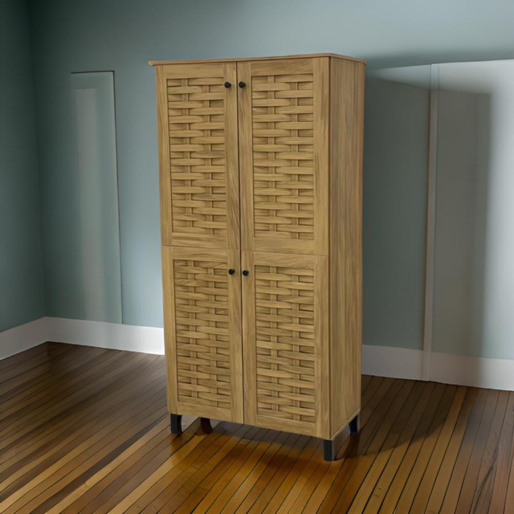 دولاب الأحذية الكبير 4 باب لون بيج