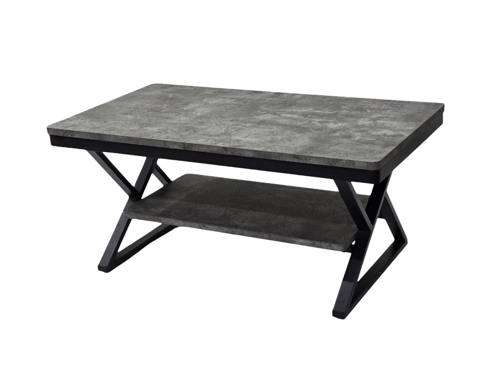 طاولة كنب راقية مقاس 110 سم لون رمادي