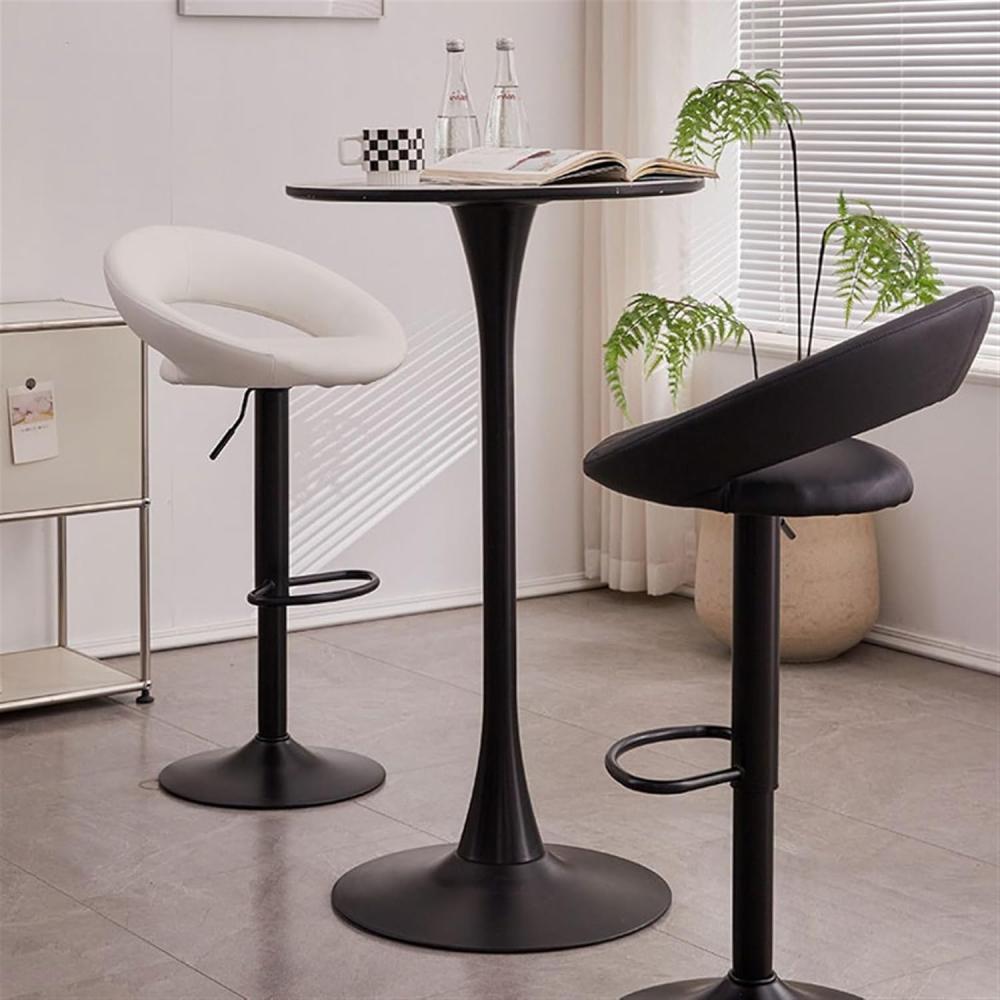 كرسي بار أنيق لون أبيض