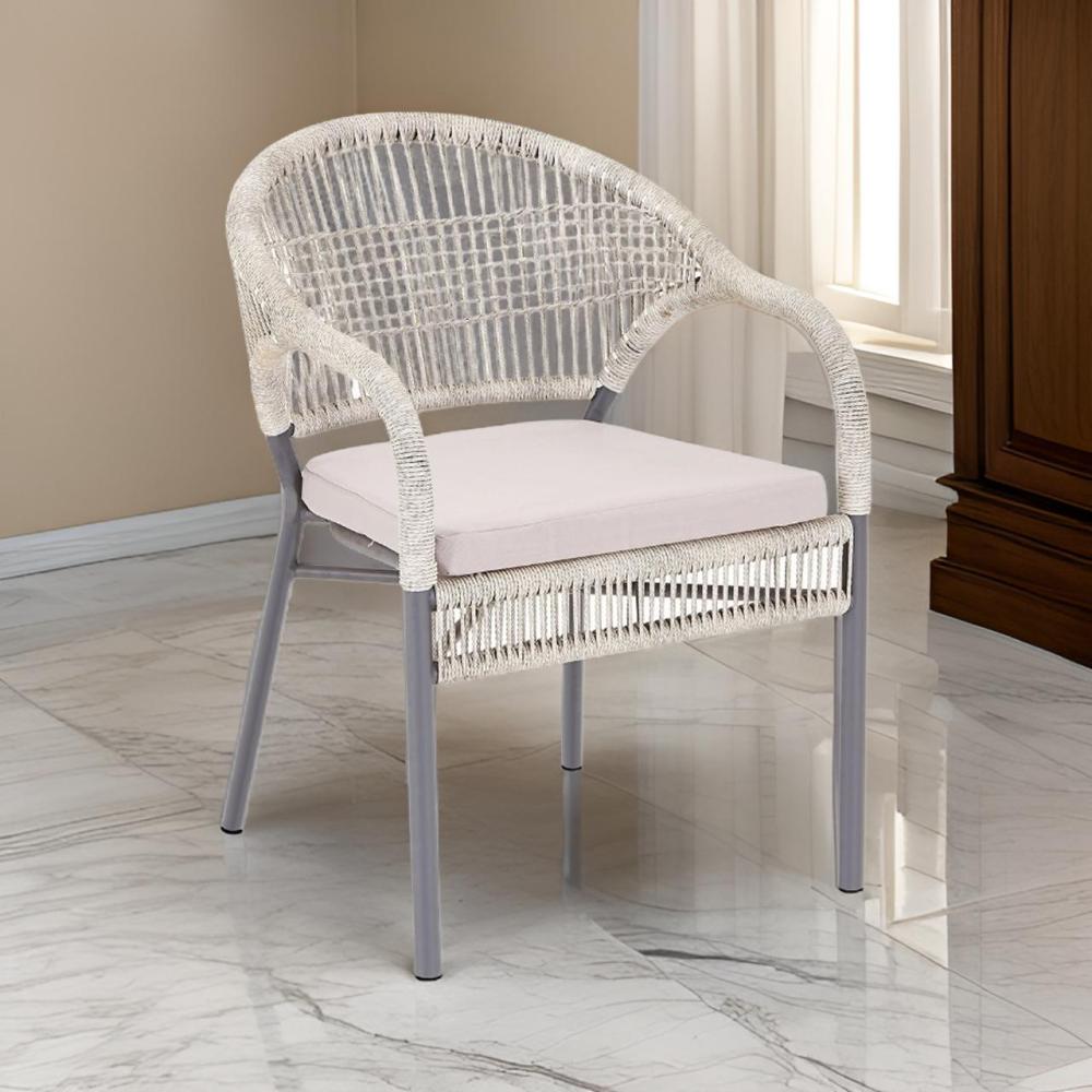 كرسي كافيه بتصميم عصري عالي الجودة لون رمادي