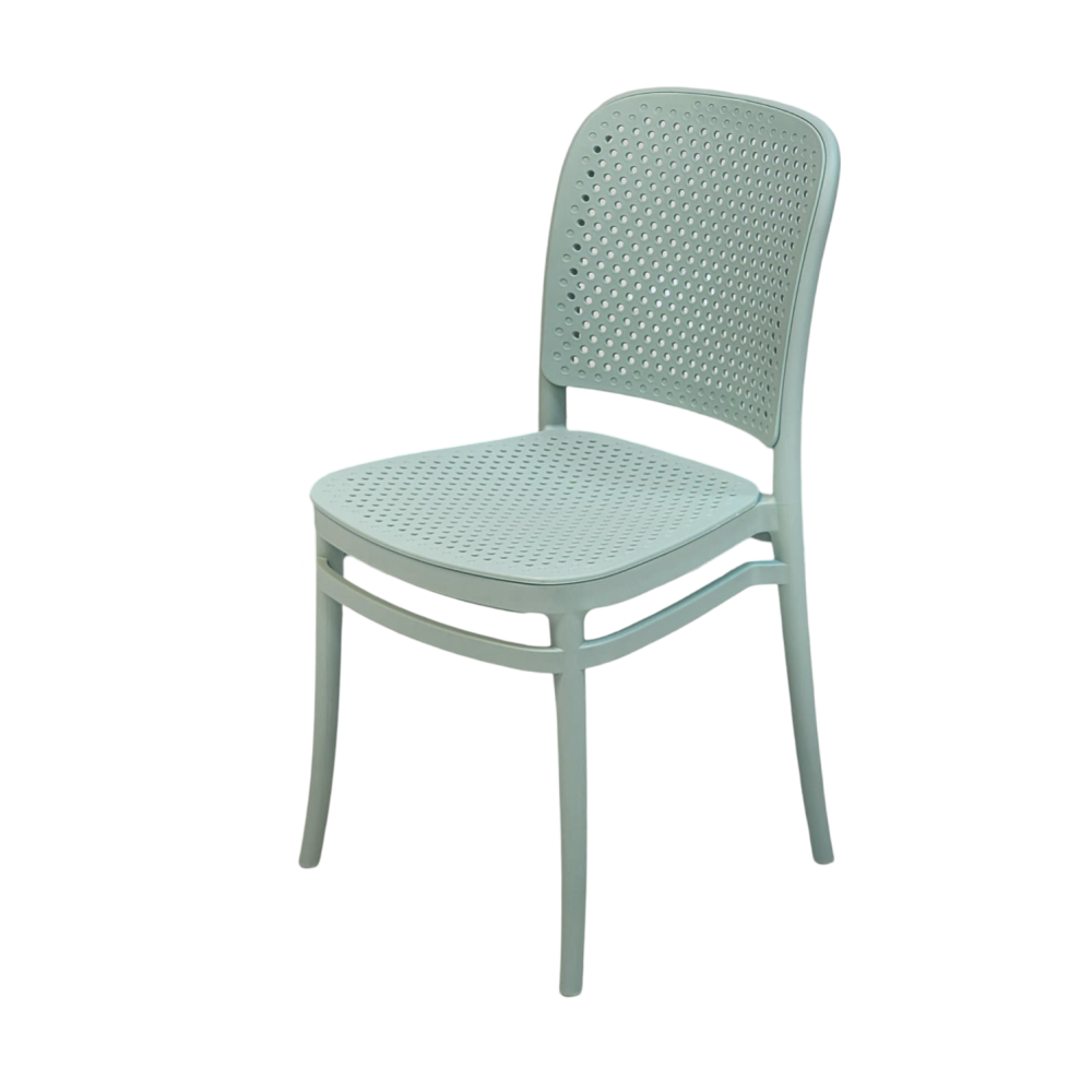 كرسي راتان لون اخضر فاتح