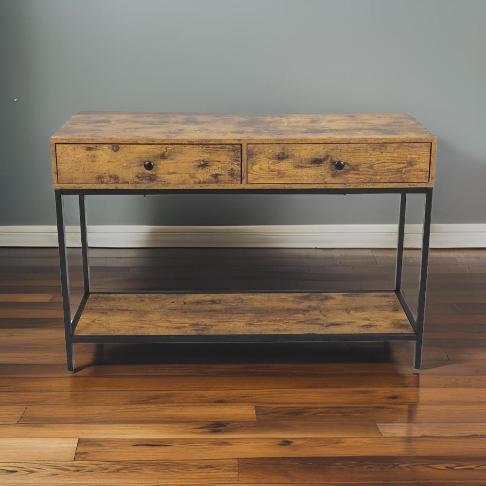 مدخل خشب فاخر مع درجين ورف إضافي