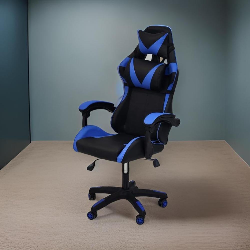 كرسي قيمنق - كرسي ألعاب الفيديو الرائع لون أسود و أزرق