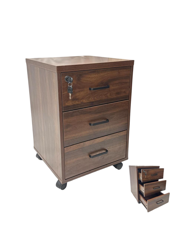 وحدة أدراج مكتبية لون كوفي