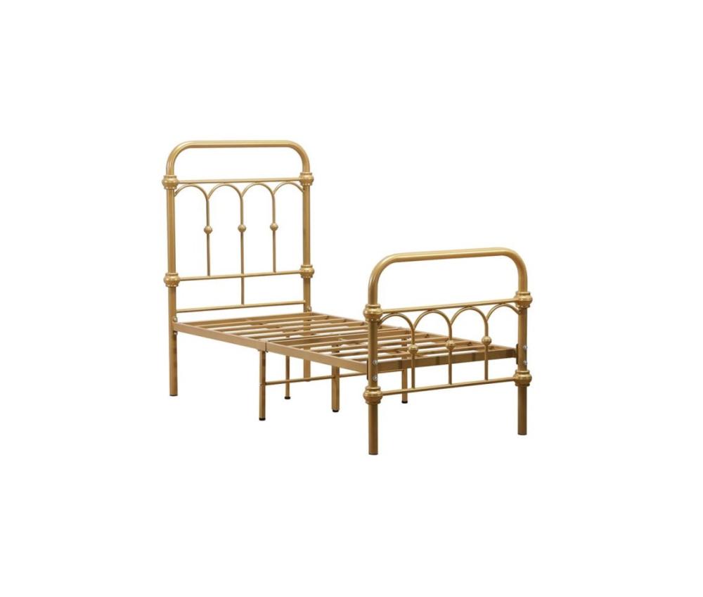 سرير حديد للأطفال عالي الجودة - لون ذهبي - مقاس 80*170