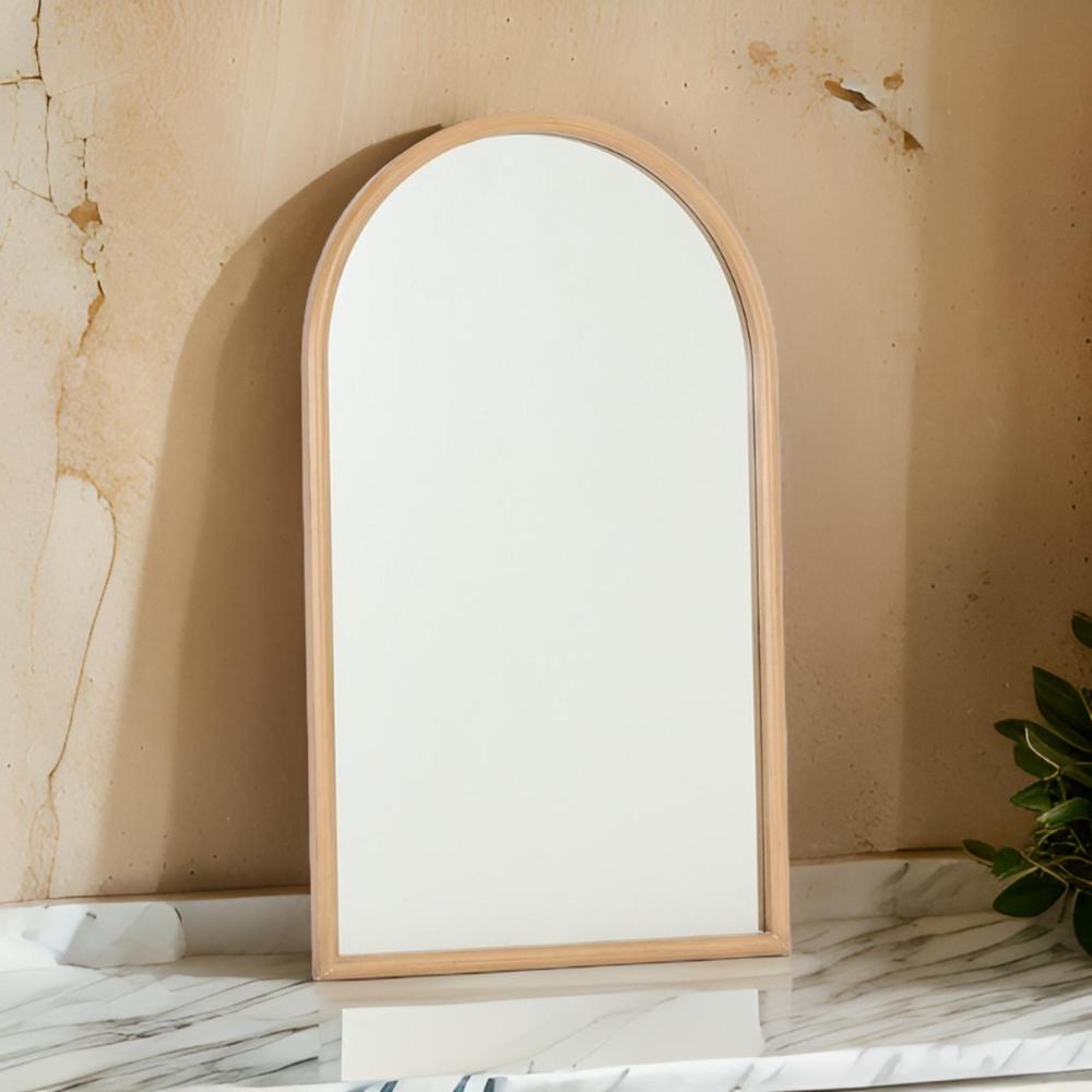 مرايا دائرية لون ذهبي  مقاس 94*57 سم