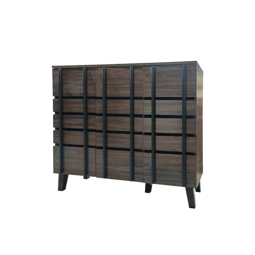 جزامة ماليزي 3 باب لون بني*اسود مقاس 120 CM