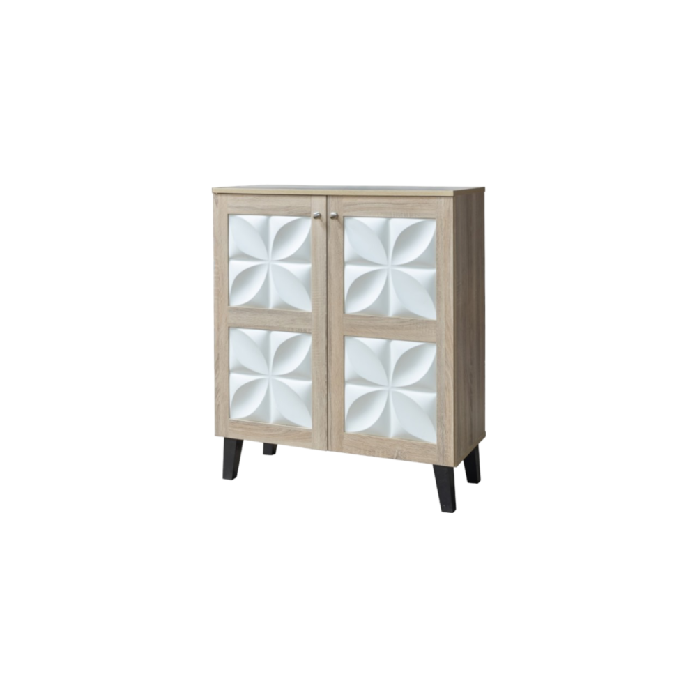 جزامة ماليزي مودرن 2 باب لون بيج و أبيض