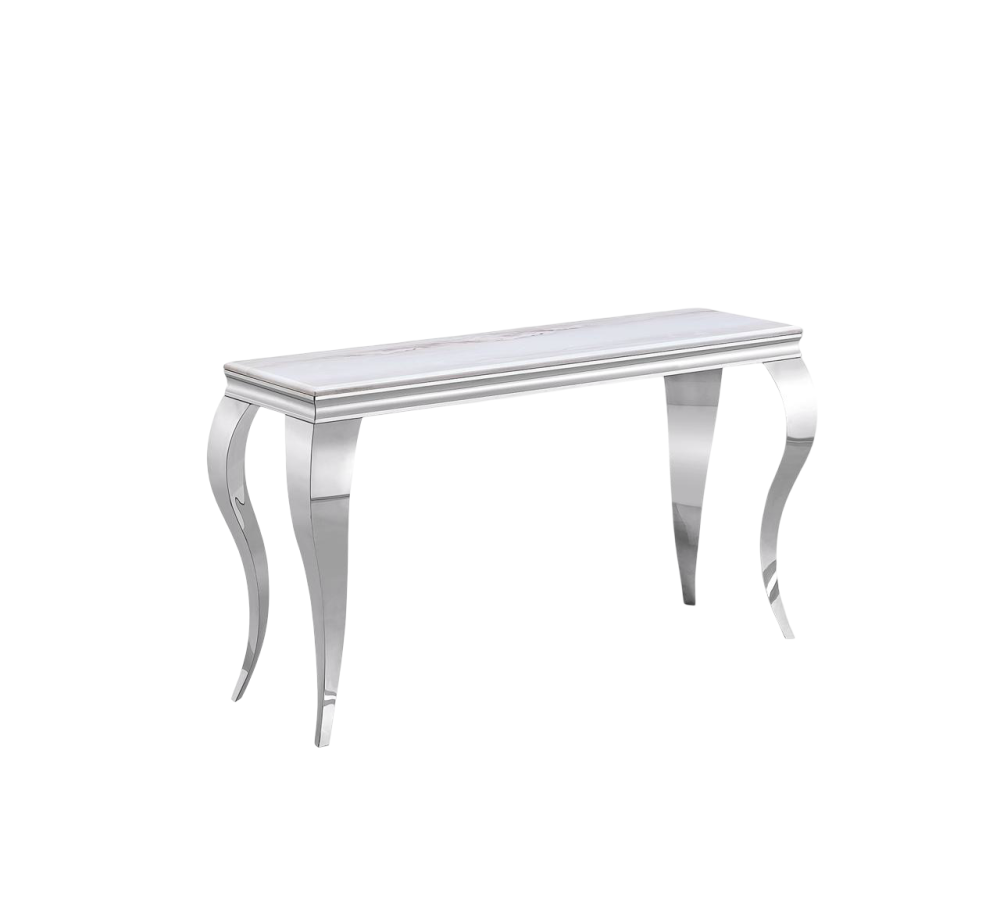 طاولة إستقبال ملكية فاخرة لون فضي