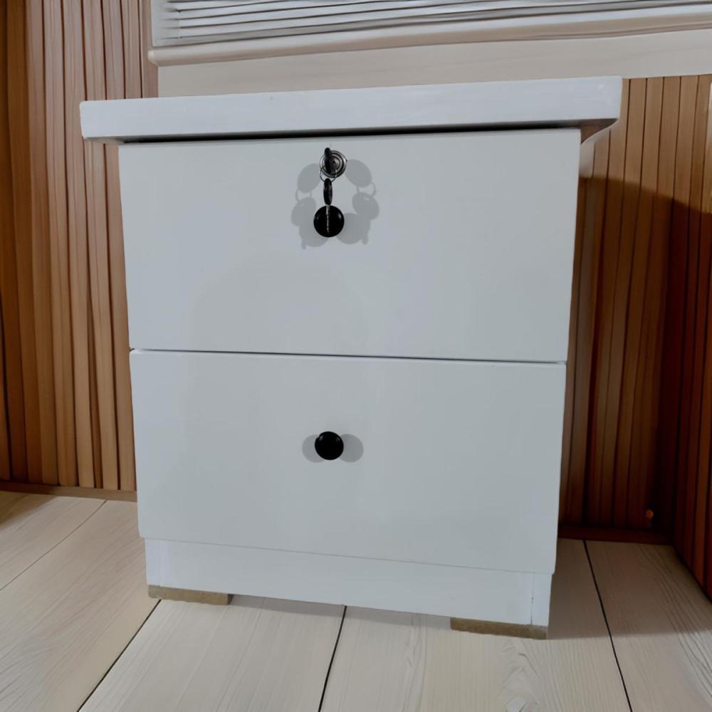 أدراج مكتبية لون أبيض