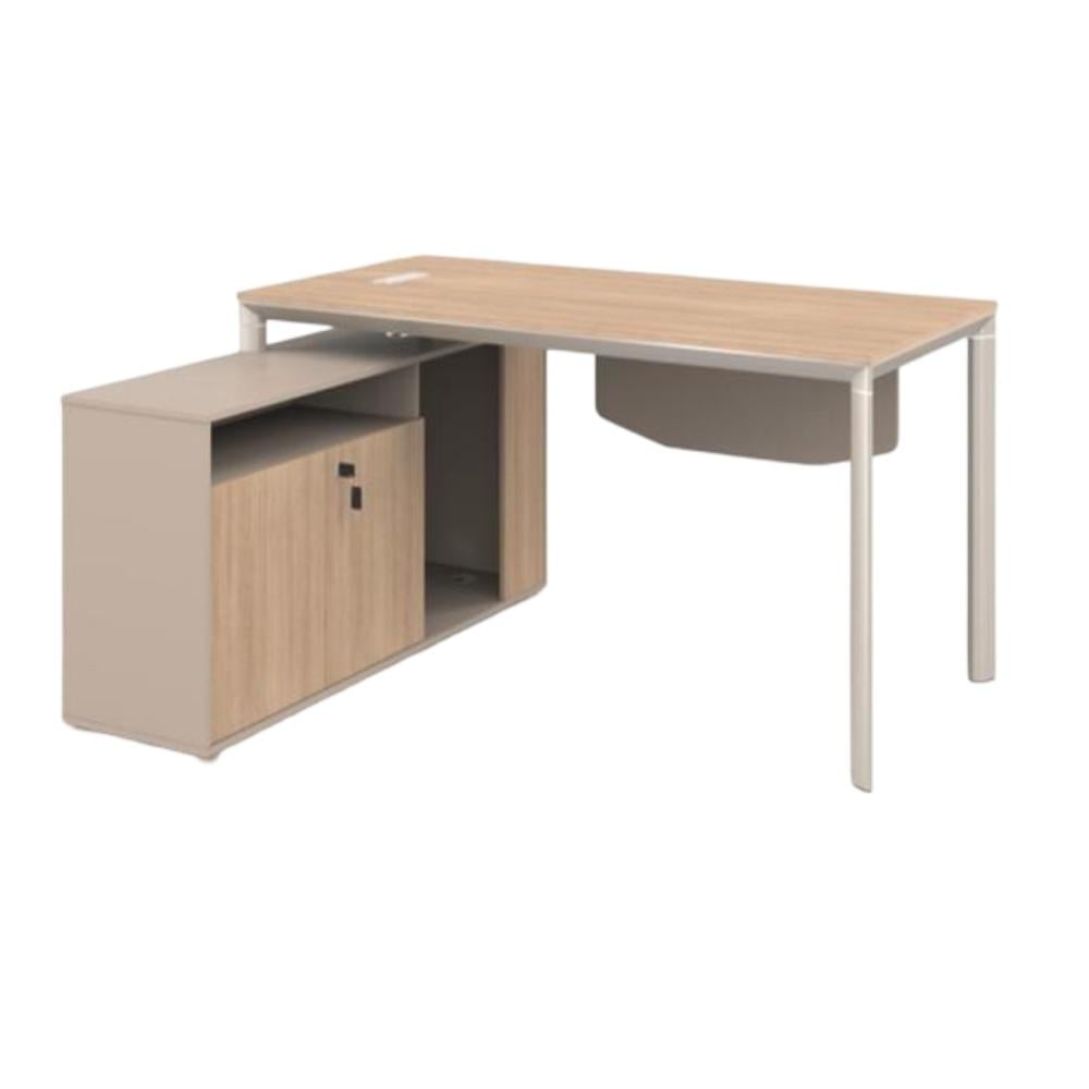 وحدة عمل مقاس 160 سم زاوية يمين أو يسار لون بيح