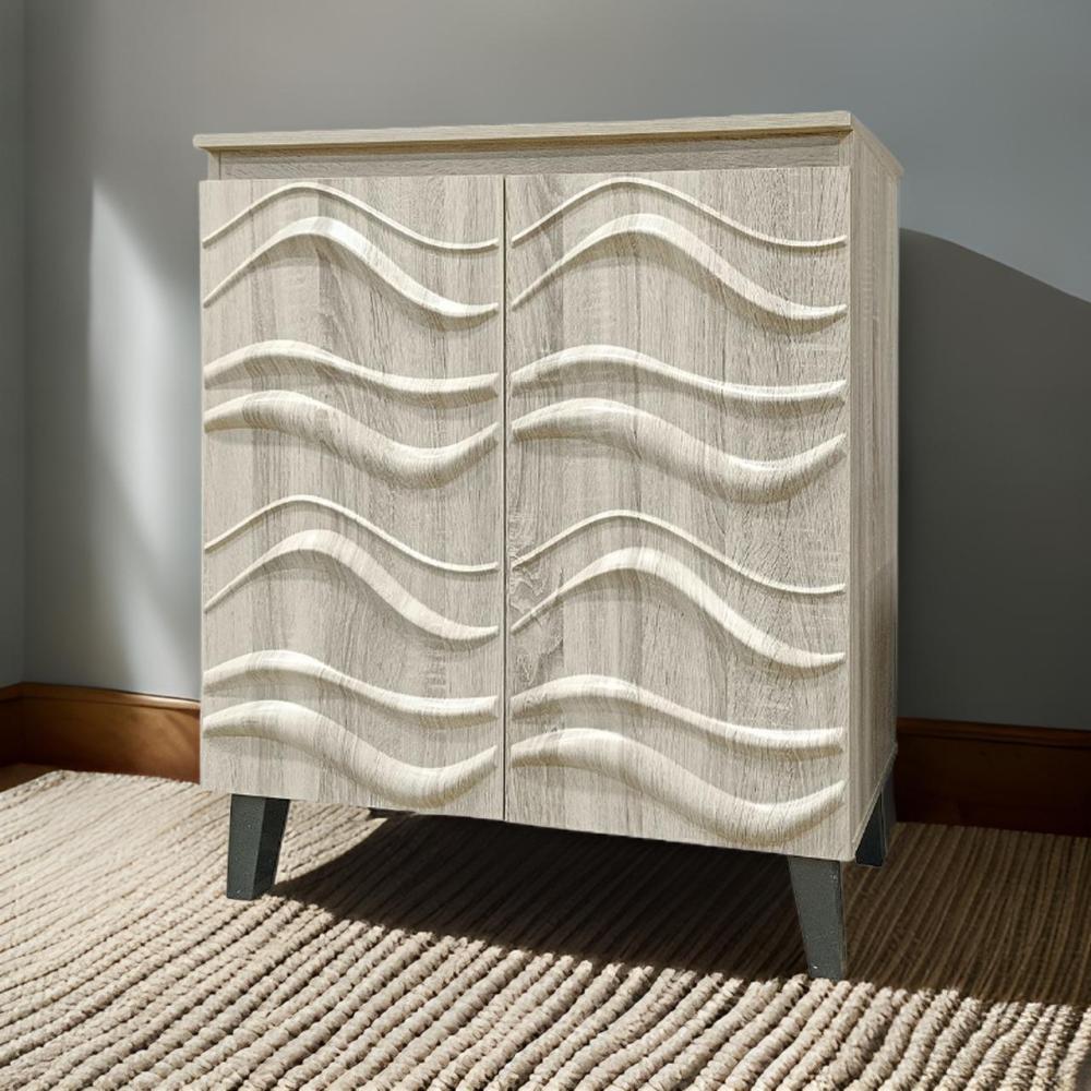 دولاب أحذية أنيق 2 باب لون بيج