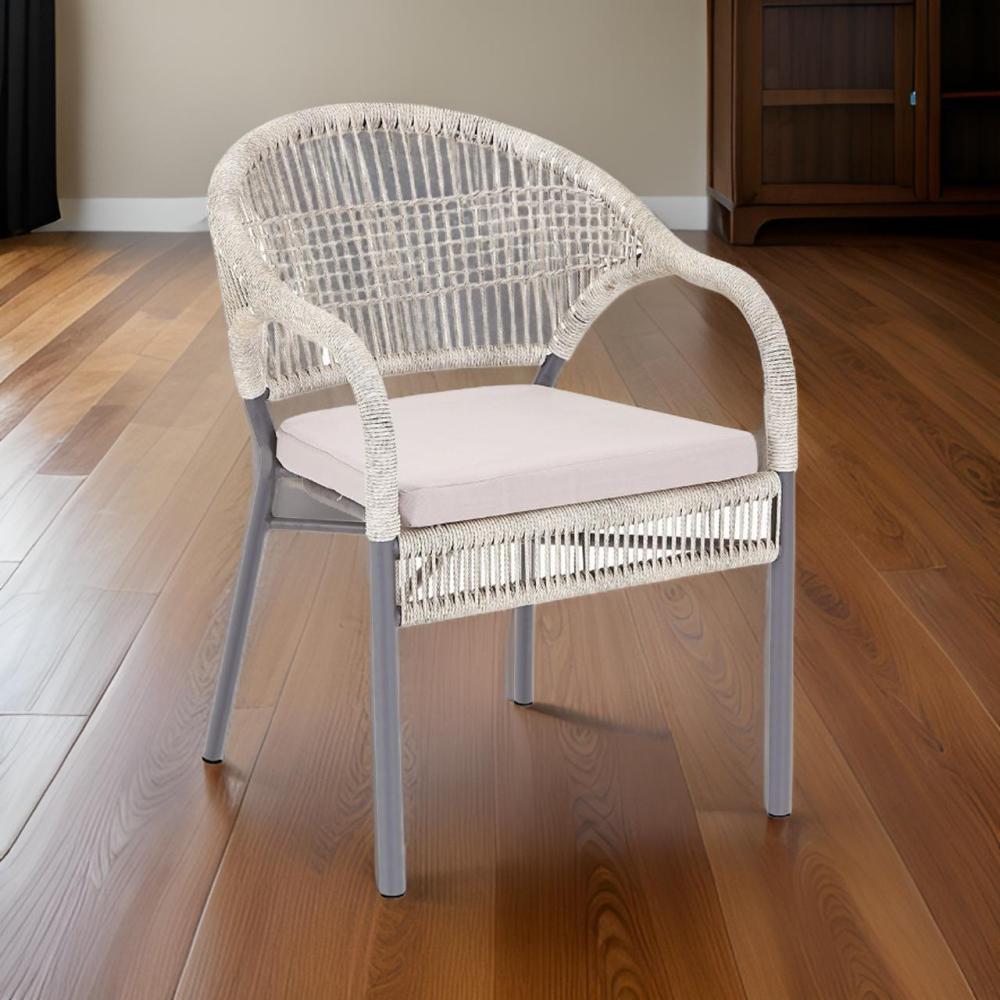 كرسي كافيه بتصميم عصري عالي الجودة لون رمادي