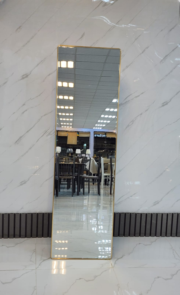مرايا ستاند إطار ذهبي مقاس 170 سم