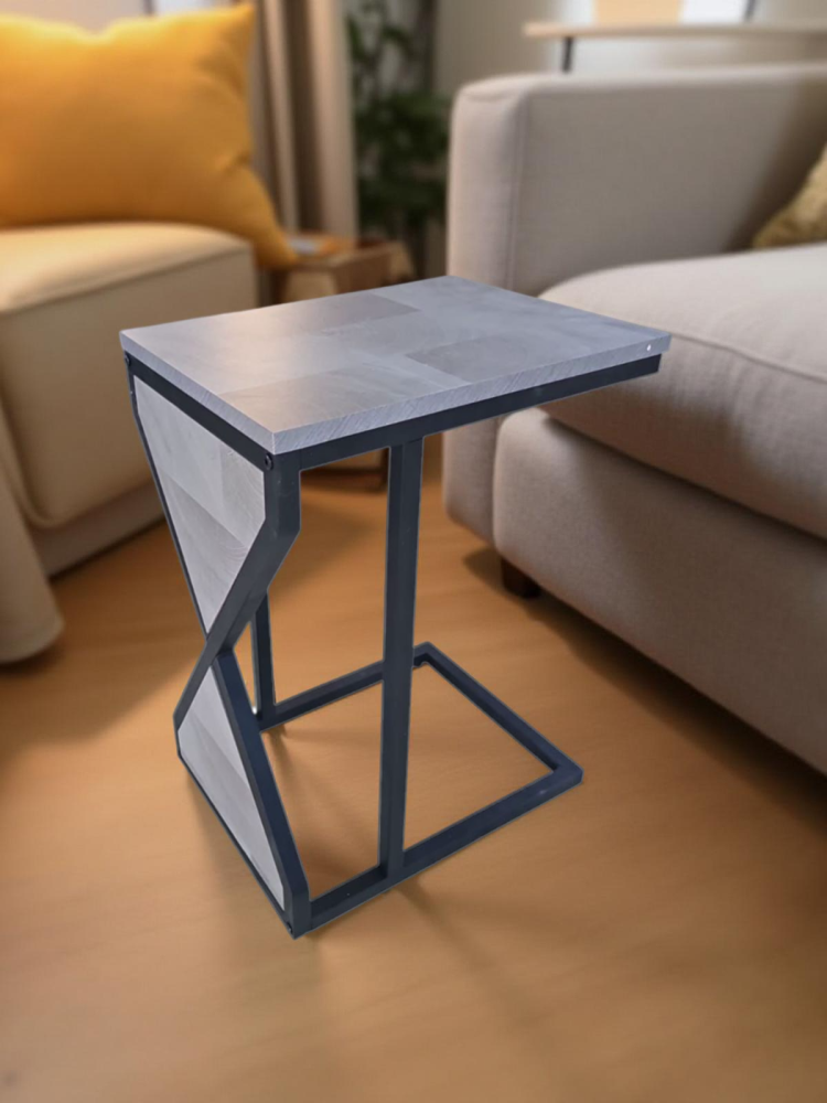 طاولة جانبية لون رمادي ميكس